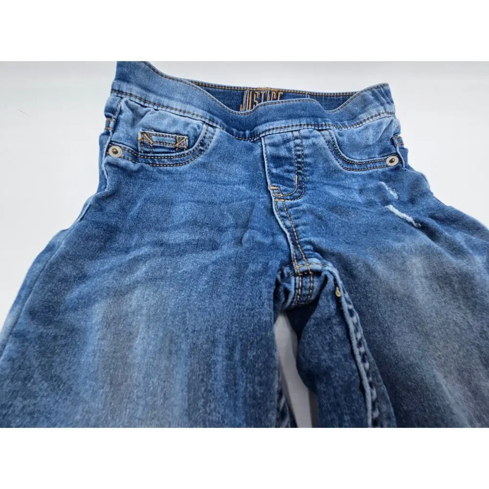 4 Pair Justice Girl's Size 8 Jeans/Jeggings